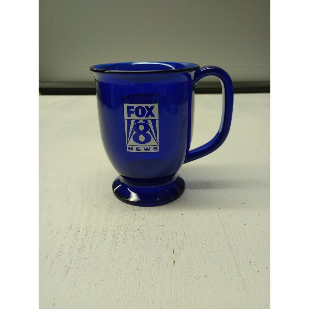 RARE ~ FOX 8 NEWS My Fox Cleveland.Com Blue Coffee Cup Plastic 16oz